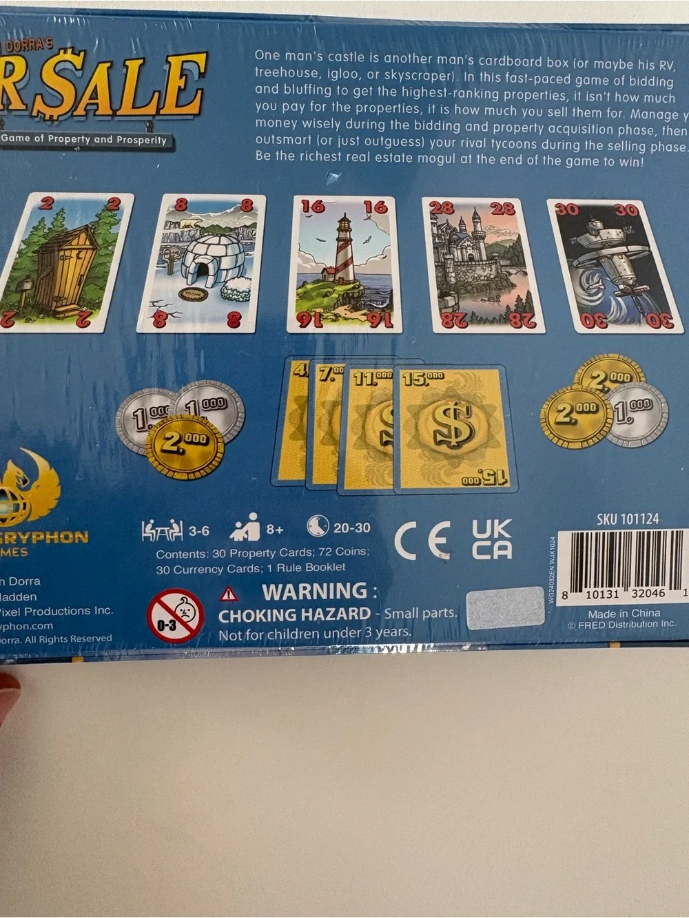 For Sale Board Game by Stefan Dorra - Blue Box 1+